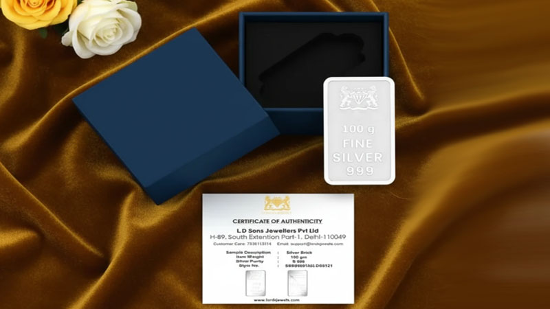 شمش نقره ایرانی سرتیفیکیت دار