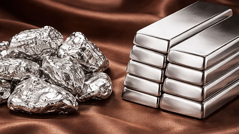 مقایسه نقره آب‌ شده و شمش نقره خارجی