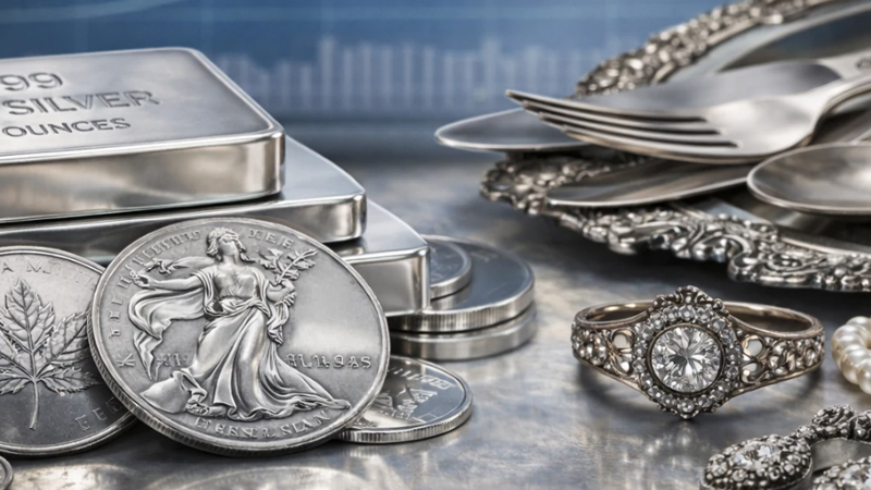 تفاوت نقره زینتی و نقره سرمایه گذاری