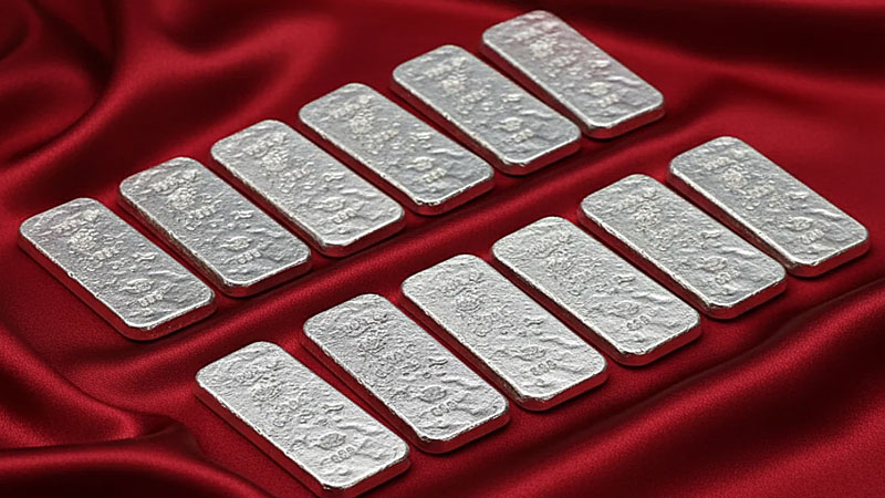 شمش نقره آبشده با عیار بالا