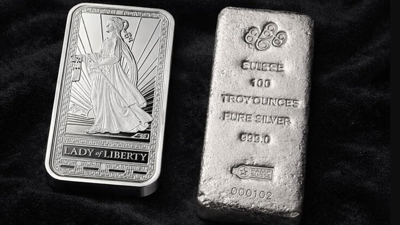 تفاوت شمش نقره ضرب  شده و ریخته ‌گری