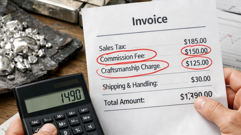 بی‌توجهی به هزینه‌های جانبی از اشتباهات خرید نقره برای سرمایه گذاری