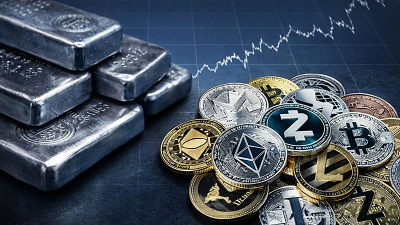 نقره بهتر است یا ارز دیجیتال