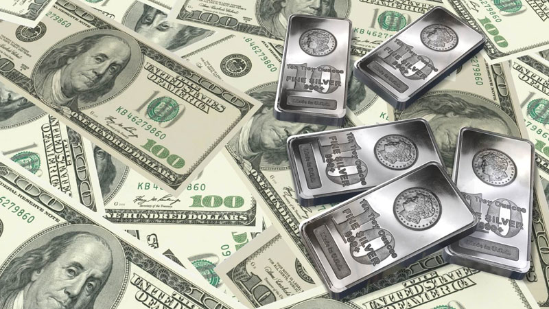 مقایسه نقره و دلار