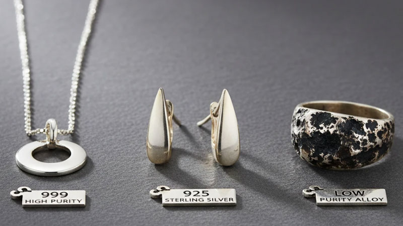 سیاه شدن نقره عیار پایین